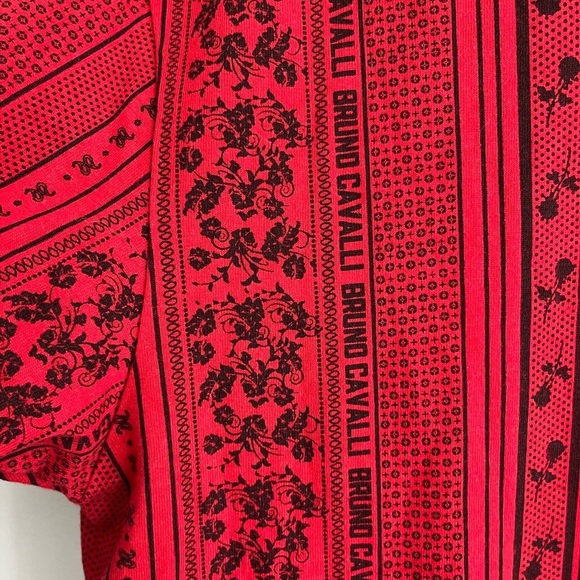 Red Patterned Men's Shirt - Picture 2 of 3